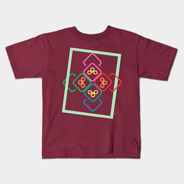 color frame Kids T-Shirt by vezna art